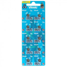 Vinnic Αλκαλικές Μπαταρίες Ρολογίων G1 / LR60 1.5V 10τμχ (L621F-C10)