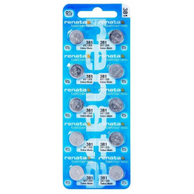 Renata Μπαταρίες Silver Oxide Ρολογίων 381 / SR1120W 1τμχ