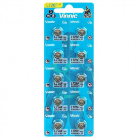 Vinnic Αλκαλικές Μπαταρίες Ρολογίων G2 / LR59  1.5V 10τμχ (L726F-C10)