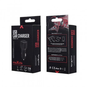 maXlife MXCC-01 Car Charger 2.1A Black (OEM001507)