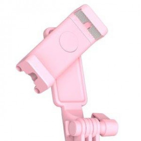 Baseus Ασύρματο Selfie Stick με Τρίποδο Ροζ (SUDYZP-F04)