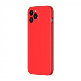 Baseus Liquid Θήκη Προστασίας Σιλικόνης για iPhone 12 Pro Max Κόκκινο (WIAPIPH67N-YT09)