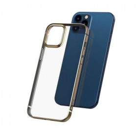 Baseus Shining Anti-Fall Θήκη Προστασίας για iPhone 12 / 12 Pro Διάφανο / Χρυσό (ARAPIPH61N-MD0V)
