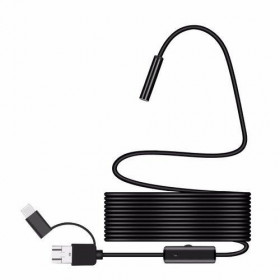 OEM Waterproof 3in1 Endoscope 8mm Visual Lens Mini Camera 5m