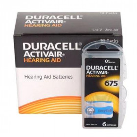 Duracell Activair Μπαταρίες Ακουστικών Βαρηκοΐας 675 1.45V 6τμχ