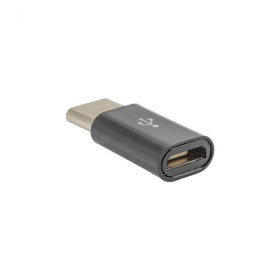 Akyga USB 2.0 Μετατροπέας USB-C Αρσενικό - micro USB-B Θυληκό Μαύρο (AK-AD-46)