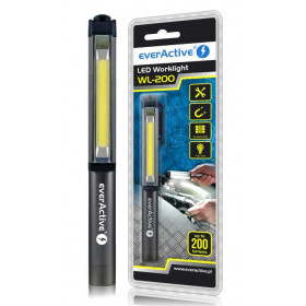 everActive LED Worklight 3W 200lm 7m Black (WL200)