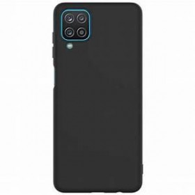 OEM Matt Θήκη Σιλικόνης για Samsung Galaxy A12 Μαύρο
