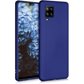 OEM Matt Θήκη Σιλικόνης για Samsung Galaxy A42 5G Σκούρο Μπλε