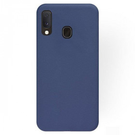 OEM Matt Θήκη Σιλικόνης για Samsung Galaxy A20e Σκούρο Μπλε