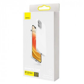 Baseus Liquid Μαγνητική Θήκη Σιλικόνης MagSafe για iPhone 12 mini Λευκό (WIAPIPH54N-YC03)