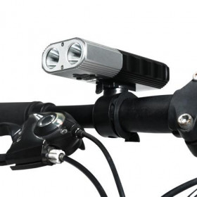 Superfire Bicycle Front Light, Rechargeable, LED, Waterproof IP64, 550lm, Silver/Black (BL06)