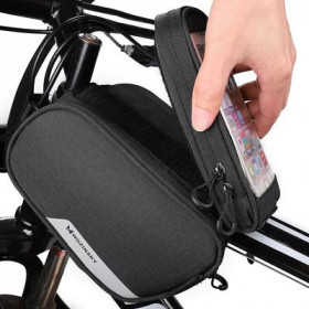 Wozinsky Bike Front Storage Bag Bicycle Frame Phone Case 6,5" 1,5L (WBB7BK)