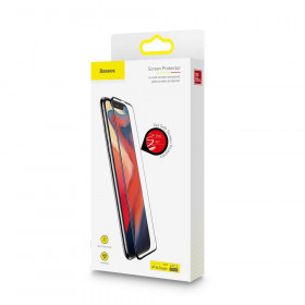 Baseus Full Face Tempered Glass 0.23mm με Οδηγό Τοποθέτησης για iPhone XR / 11 2τμχ (SGAPIPH61-APE01)