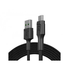 Green Cell PowerStream Καλώδιο USB - micro USB 3A 2m Μαύρο (KABGC17)