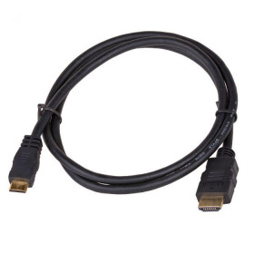 Akyga Καλώδιο HDMI Male to mini HDMI Male ver. 1.4 1m Black (AK-HD-10M)