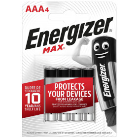 Energizer Max Αλκαλικές Μπαταρίες LR03 / AAA 4τμχ