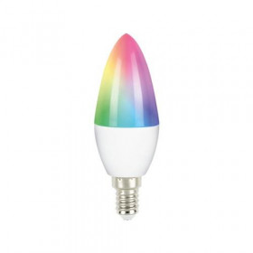Forever Light Smart Λάμπα LED Wi-Fi για Ντουί E14 και Σχήμα C37 5.5W RGBW 470lm Dimmable Tuya (RTV500002)