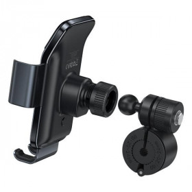 Baseus Electric Bike Smartphone Holder with Integrated Solar Panel 150mAh Black (SUZG010001)